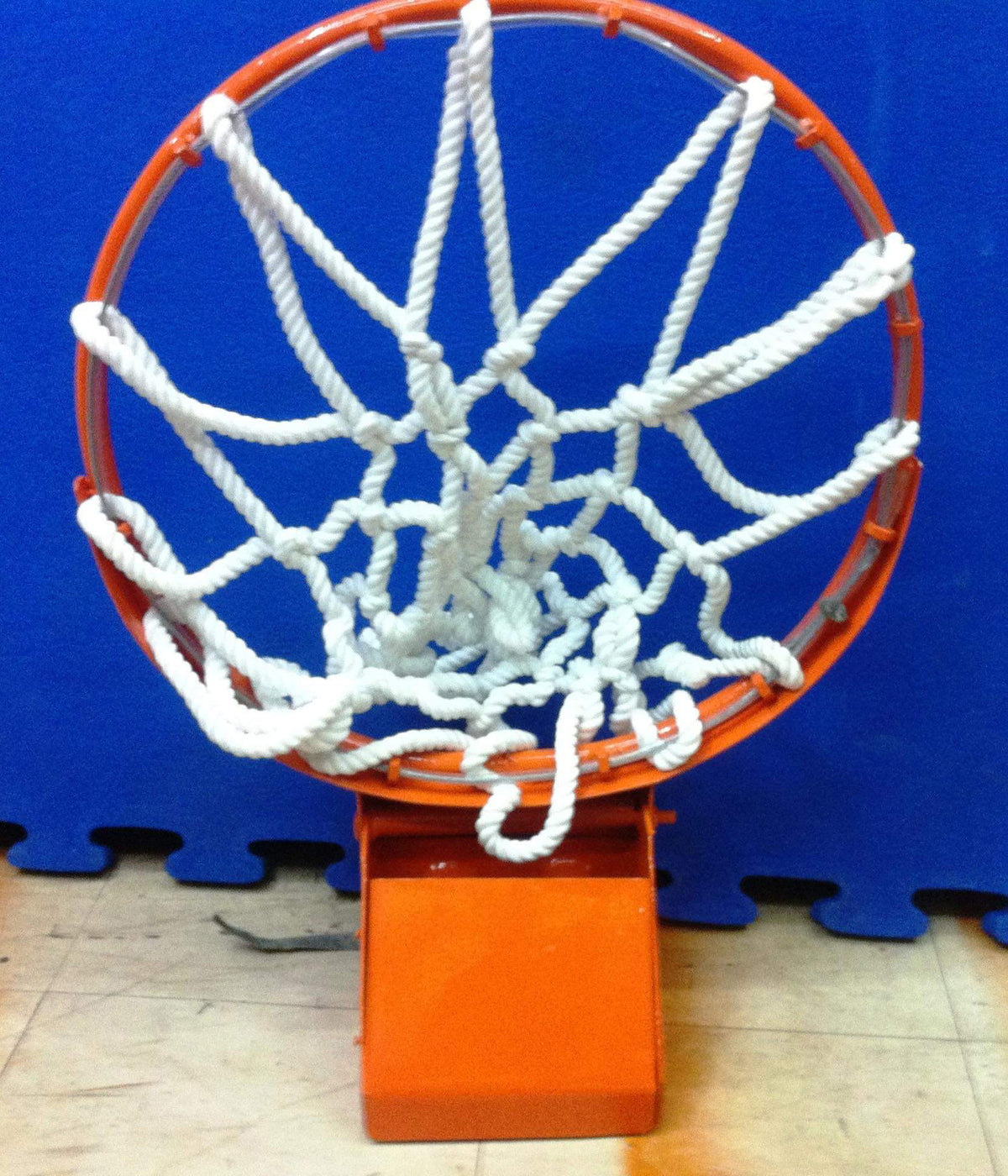(Size: 4ft x 6ft x 12mm) Standard Fiberglass Basketball Back Board with Metal Frame with 18&quot; Diameter Heavy Duty 2 Spring Snapback Ring and Nylon Net